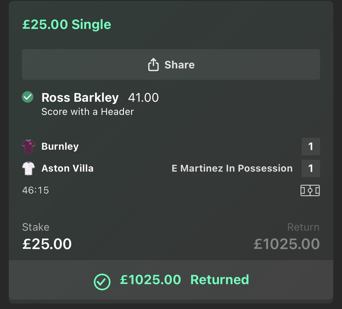 EuroEliteFL's tweet photo. We had a 40/1 winner on Ross Barkley scoring a header on Sunday 📈 

Picking the winner was not the result of divine inspiration or sixth sense telepathy. It was simple and data backed analysis from FobMob. 

Ross Barkley has played a limited amount of football since joining Aston Villa. Before yesterday, his 1,210 minutes of Premier League action for Villa had yielded 7 headed attempts and 2 goals. 

But here was the interesting thing, virtually all of these attempts were coming from inside the six yard box. Suddenly these numbers became more statistically significant.

There are blind spots in these markets, our mission is to exploit them. This selection was shared on my Substack group chat pre-match.