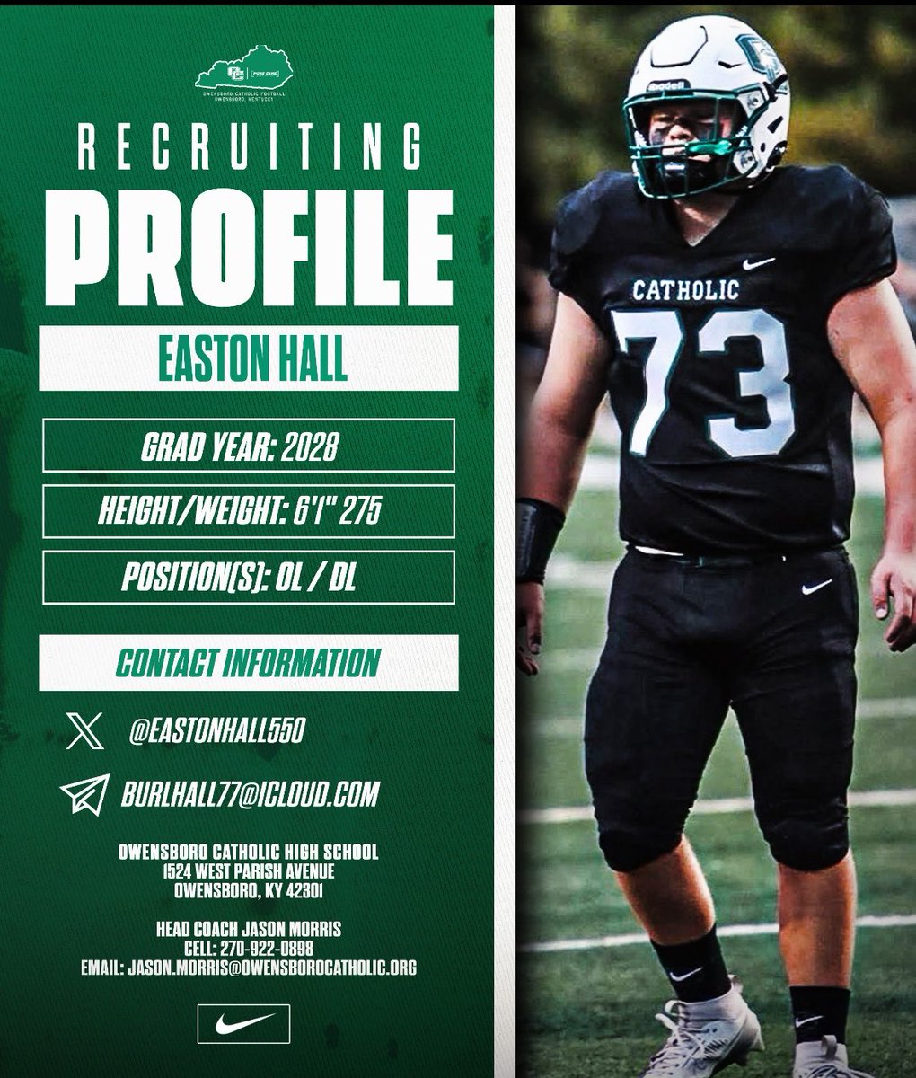Owensboro Catholic HS FB College Recruiting tweet media