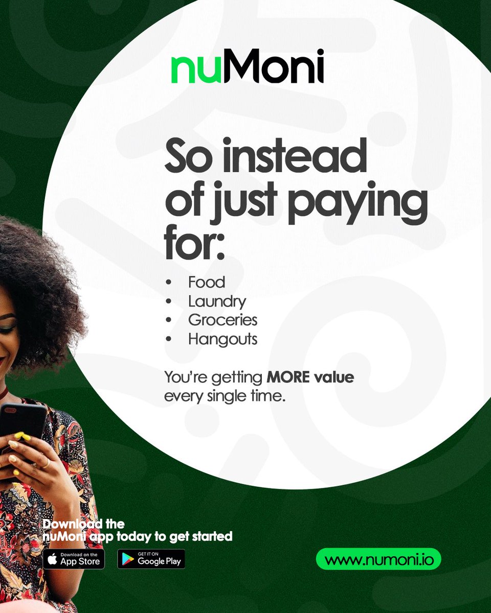 NumoniRM's tweet photo. Most wallets only help you spend money.
nuMoni helps you get MORE from it 💚

Imagine topping up your wallet and instantly getting 5% extra value upfront every single time 👀

It's no longer an imagination. That is nuMoni 

No extra stress.

#nuMoni #MoreValue #SmartSpending https://t.co/NrWzLZlMrd
