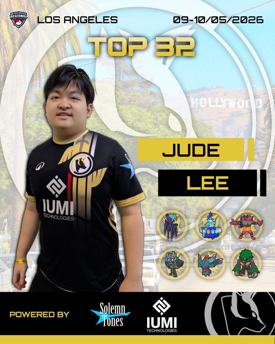 Cap_Underdogs's tweet photo. TOURNAMENT RECAP 🏆
Our @magicauravgc closed in Too 32 at the Los Angeles Pokémon VGC Regional Championship! 🐺💛🖤 His next step will be the National Championships in Singapore🇸🇬

#DajeUnderdogs https://t.co/Nu6vTBaFF8
