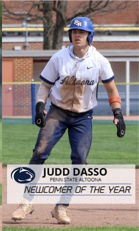 wcsBHSbaseball's tweet photo. Shout out to ‘25 @JuddDasso on post Season honors. Newcomer of the year! Heck yeah Judd. https://t.co/Sp3qXfBtWq