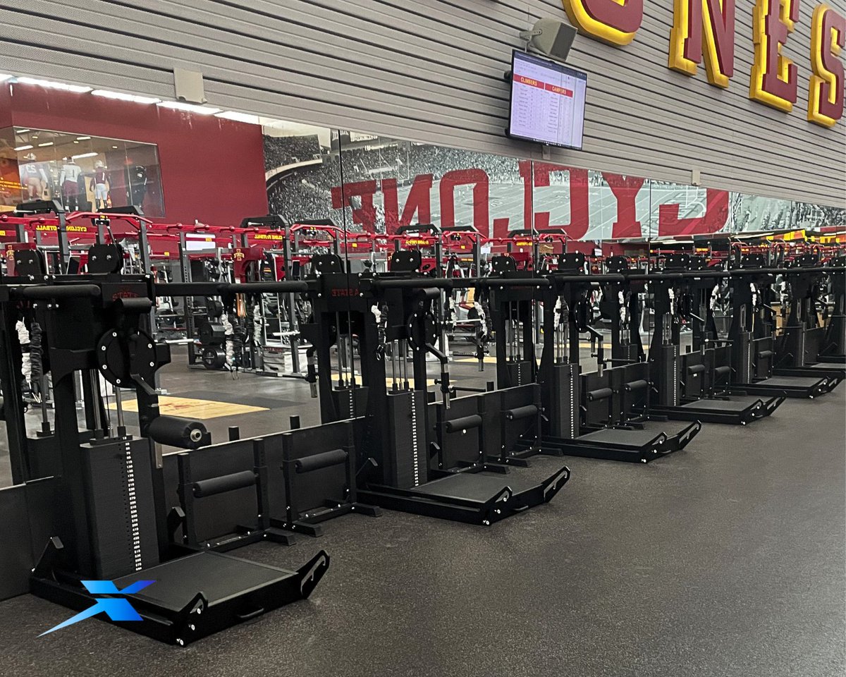 performxts's tweet photo. The next chapter at Iowa State continues with the addition of Perform-X Hip Machines, designed to train the hip through every movement plane: flexion, extension, abduction, and adduction.

#BuildingBetterAthletes #PerformX #StrengthAndConditioning #IowaState #PerformanceTraining https://t.co/FSAZ1P5R9s