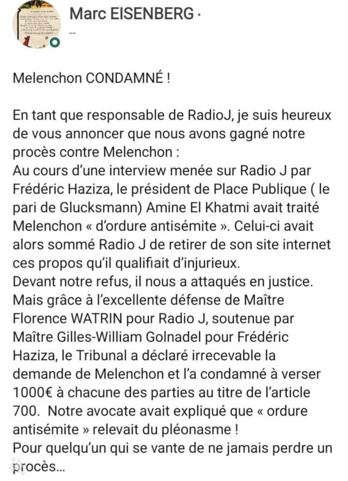 Dr_FACTS_PhD's tweet photo. #MÉLENCHON, 75 ans, est une ordure antisémite, chef de file d'un parti passionnément #antisémite!
☪️https://t.co/XBsXAHbesG
#GaucheDoriot #DoriotChon #LFI_Tue #IslamoFachos #NaziSlamistes #Méluche #LiderMinimo #Judéophobie #LaFranceInsoumise #October7thMassacre #Terroristes https://t.co/ZrkusRrVvH
