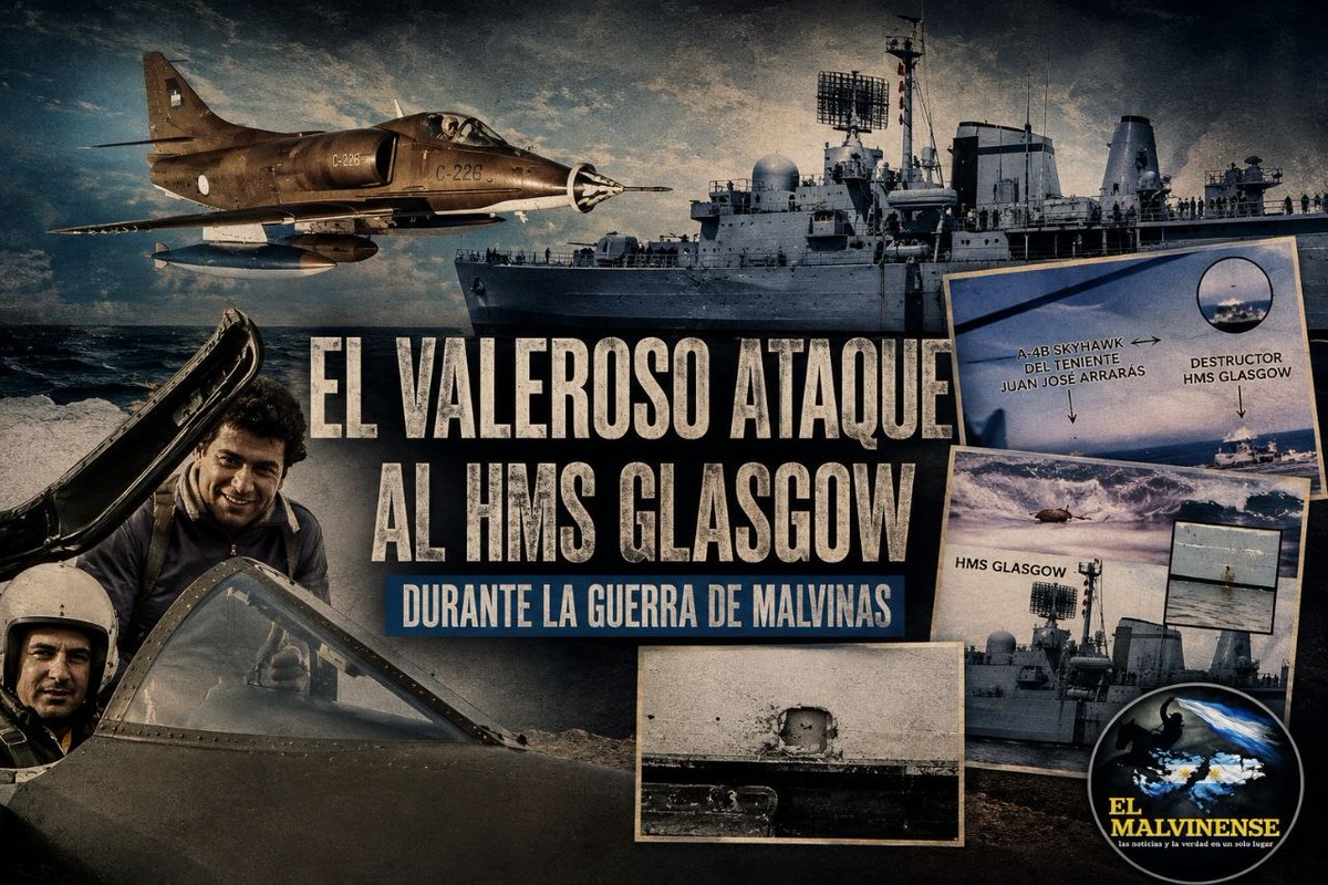 elmalvinense's tweet photo. 12 de mayo de 1982: El valeroso ataque al HMS Glasgow durante la Guerra de #Malvinas
https://t.co/7BZtvdSNF6 https://t.co/oinoBr2zA6