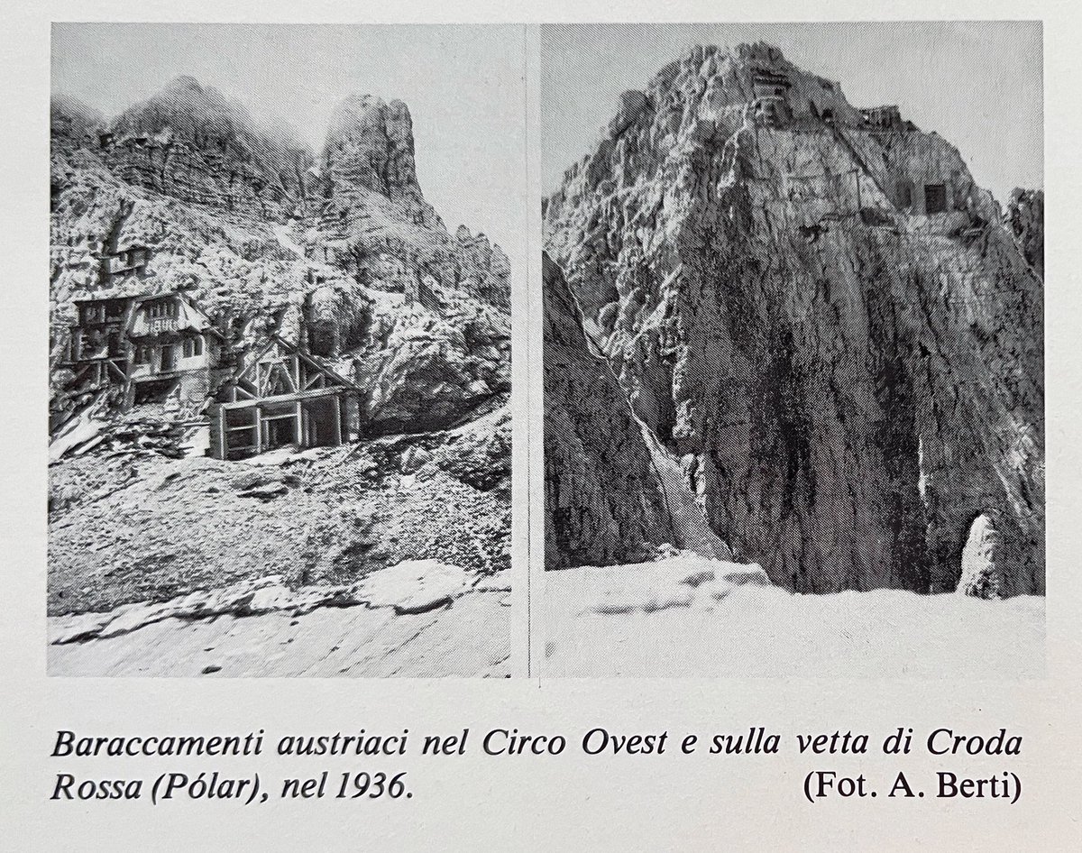 Croda Building WW1 barracks on Undici and Croda Rossa. Building and supplying these ...