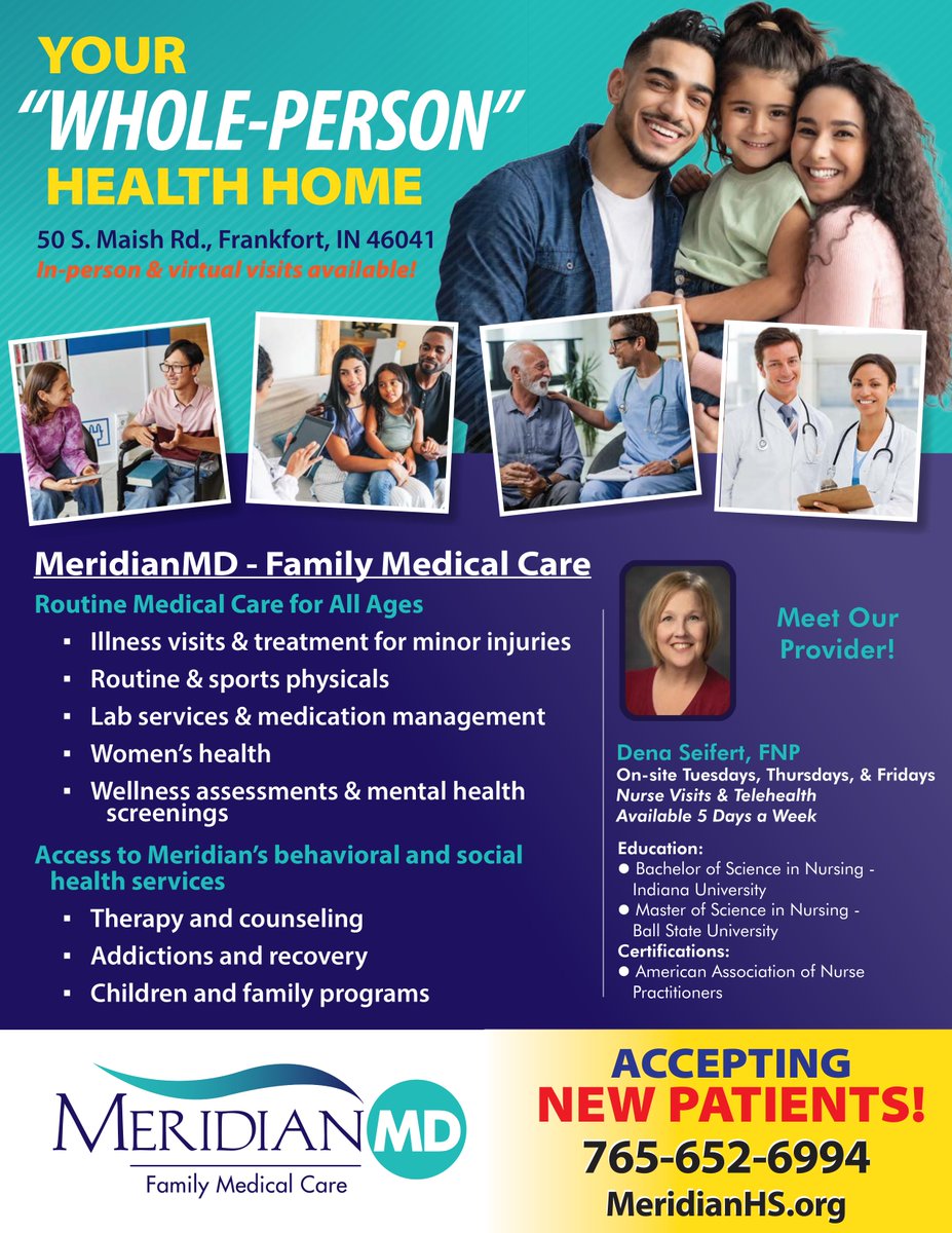 csfhotdogs's tweet photo. CSF is proud to partner with Meridian Health as a primary care and behavioral health partner! Meridian's services are in-network for all of our CSF employees.
Please see the attached flyer for up-to-date provider availability! πΎπ©Ί #communitycomesfirst https://t.co/q4Hnhp5rPB