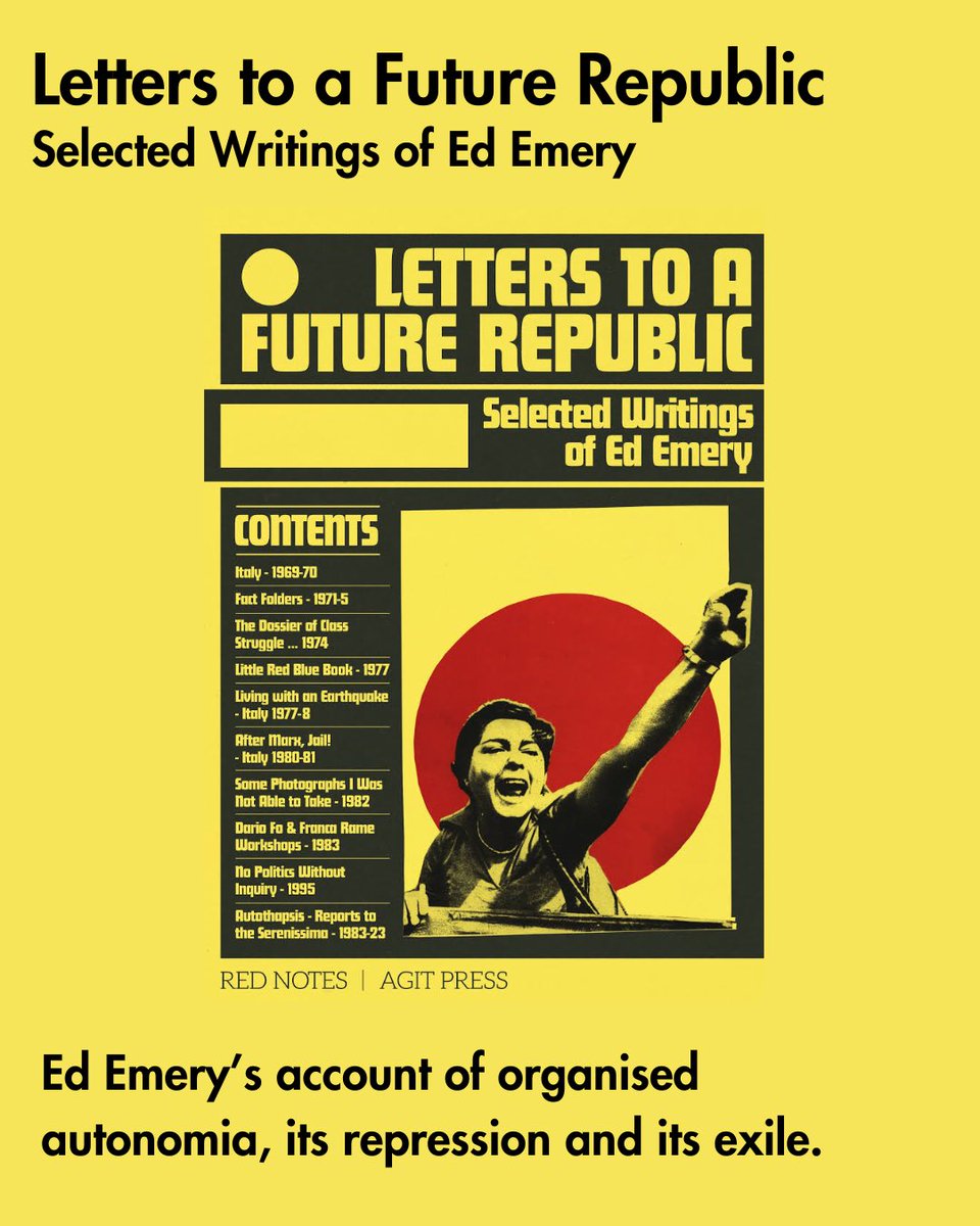 pressagit's tweet photo. AGIT PRESS AUTONOMIA READING LIST

ORDER BOTH BOOKS, GET 20% OFF WITH PROMO CODE 1977

https://t.co/o35tSTsRcH https://t.co/8JRYeR1f0U