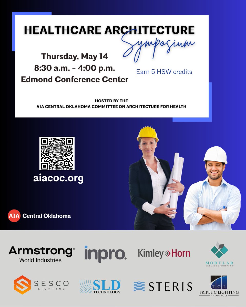 AIACOC's tweet photo. Just four spots remain for Thursday's Healthcare Architecture Symposium! Register today at https://t.co/ZkY4QxyvX5 https://t.co/8r7sf7gTbf
