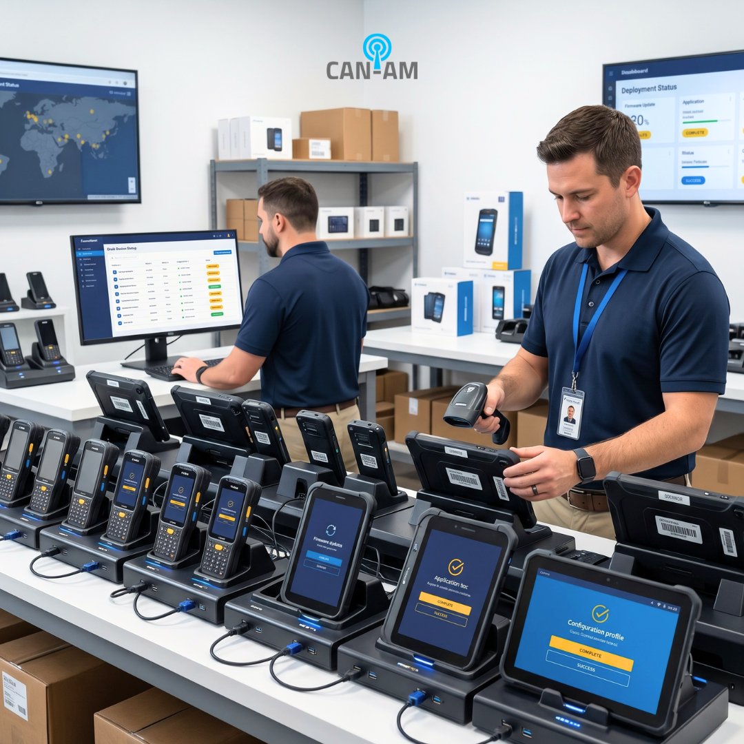 CanAmWireless's tweet photo. Configuration, testing, staging. The behind-the-scenes work is what makes rollout day easier for everyone.

#CanAmWireless #ITSolutions https://t.co/9FwI0NWMpc