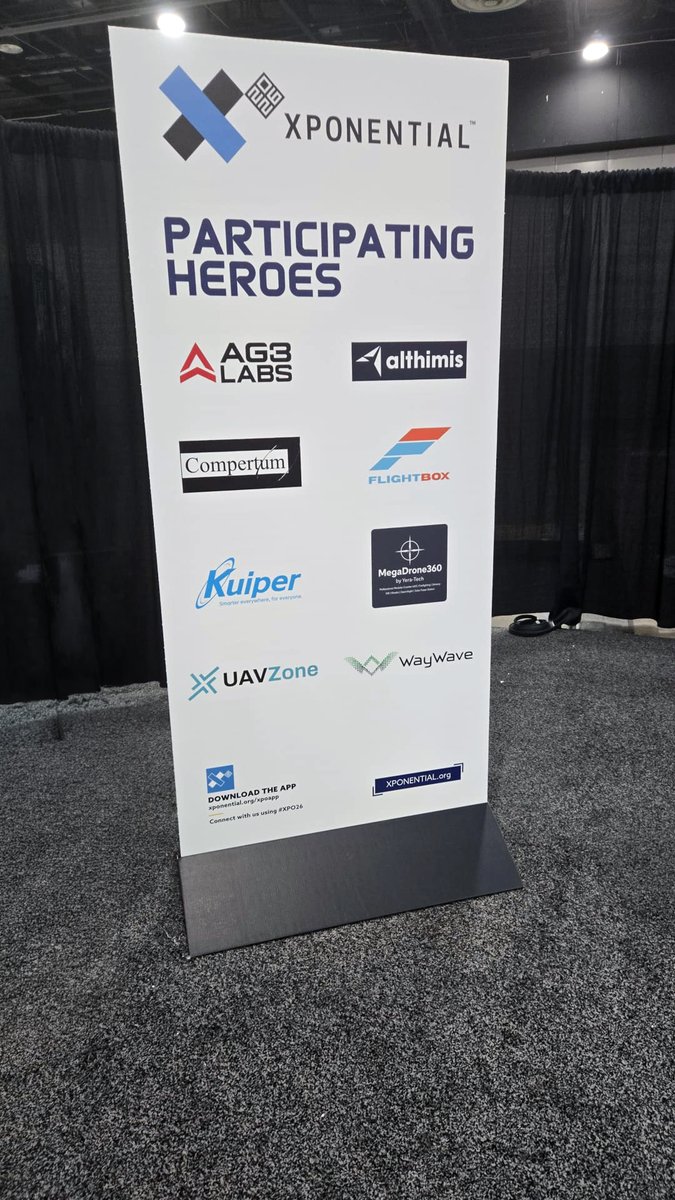 UAVZone's tweet photo. XPONENTIAL 2026 is underway.
Come meet our team at Booth #41036.

#XPO26 #UAV #Robotics #DroneIndustry #Drones #xponential https://t.co/OC3Dd9izn0