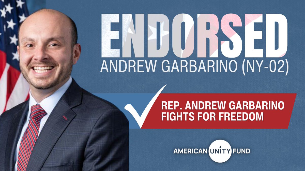 AmericanUnity's tweet photo. Rep. Andrew Garbarino (NY-02) — @GarbarinoforNY has demonstrated that conservatism is consistent with support for LGBT equality, including by serving in the Congressional LGBT Equality Caucus. He has built a record of standing up for freedom for New Yorkers and nationally during his time in Congress, advocating for the rights of all of his constituents.