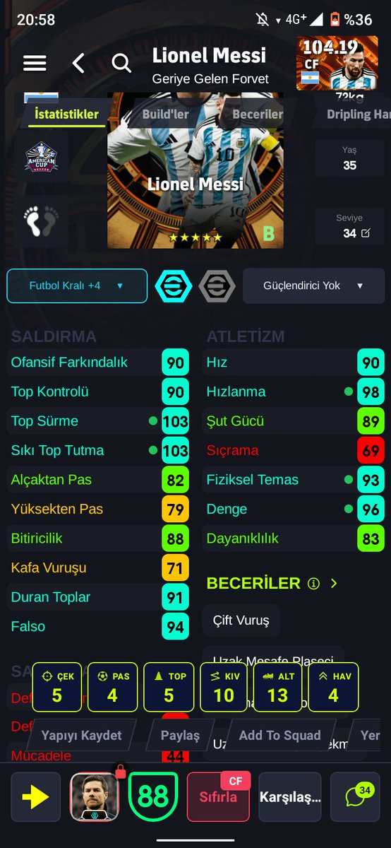 Cabbar822492152's tweet photo. Oyunun acik ara en iyi messisi acayip bi kart su olmasa buyuk ihtimal simdiye oyunu birakmistim baba varane,stam tanimiyor omuz koyup geçiyor https://t.co/Pjk4utdS8L