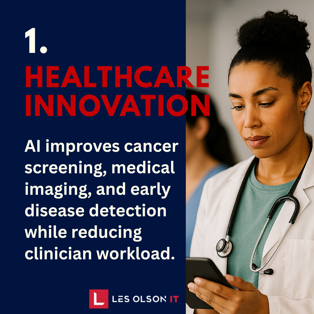 LesOlsonIT's tweet photo. 🚀 Celebrating National Technology Day with innovation that matters. Swipe, get inspired, and tell us what tech should tackle next. #NationalTechnologyDay #AI #TechForGood https://t.co/HJKF8UY2G8