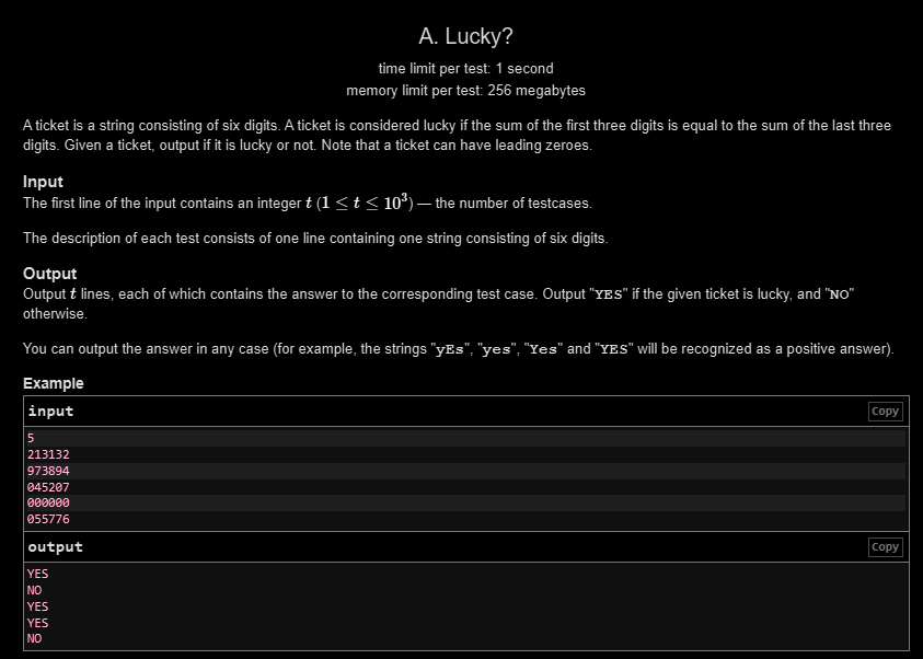 Siddhesh_2110's tweet photo. Day 160 ๐
โ
LC POTD
โ
GFG POTD
โ
CF 1x Problem
Today was all about observation and implementation.
CF Insight (Lucky?):
Sometimes the simplest logic is enough - just split, sum, compare.
#Day160 #DSA #Codeforces #LeetCode #GeeksforGeeks https://t.co/rXvRUHgzm4