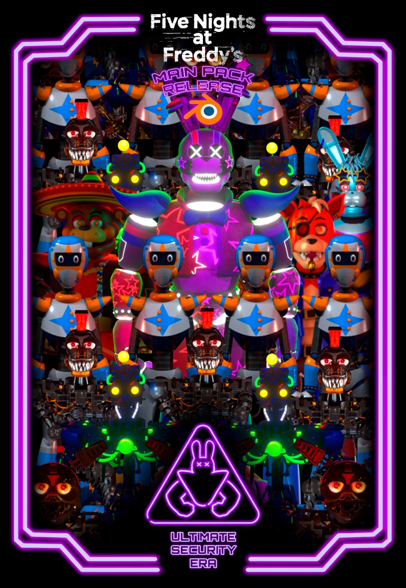 EraUltimatePack's tweet photo. USEP Blender Ports (REUPLOADED):

Link: https://t.co/ZIEOfER4uf

Models By:

@EraUltimatePack

Ports by: TheRadicalbear @Zar0kuy and _m1sserou  

#FNAF #fnafsecuritybreach #fnafart #C4D #Blender3D #fnafsb https://t.co/HTsCGICZYI