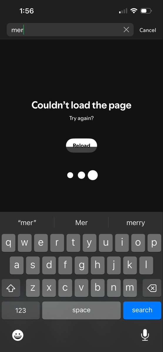 TippyCanuck's tweet photo. @SpotifyStatus That’s my search not working https://t.co/8QhUl8EvIX