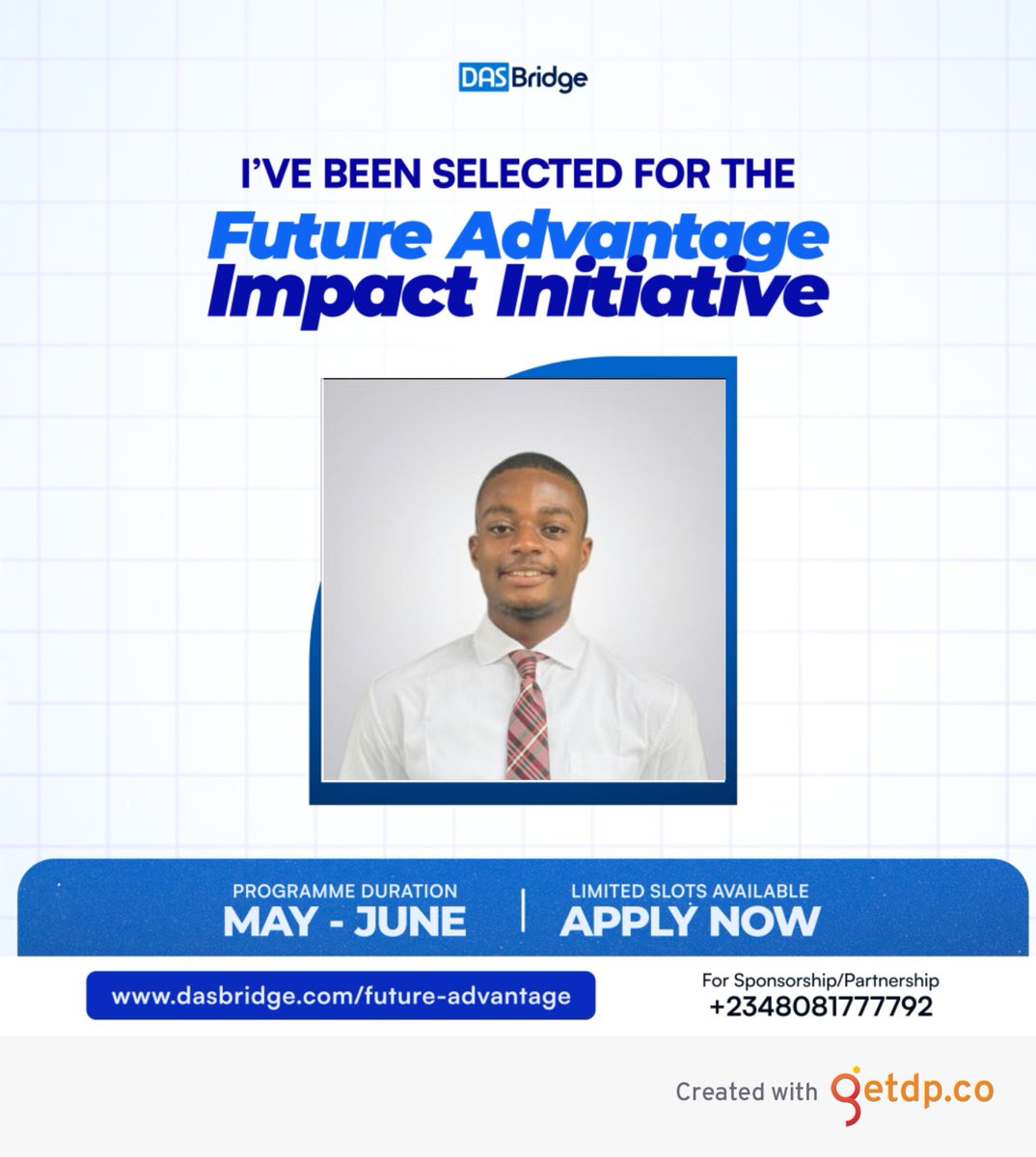 etima123's tweet photo. I feel so delighted to have been selected for this program.

It's an opportunity to build, grow, and position myself for global impact.

Thank you, Dasbridge, for this opportunity. I'm truly grateful.

#Dasbridge #FutureOfWork #StudentLeadership #SDGs #AfricanYouth #Opportunities https://t.co/naz5sKInkn