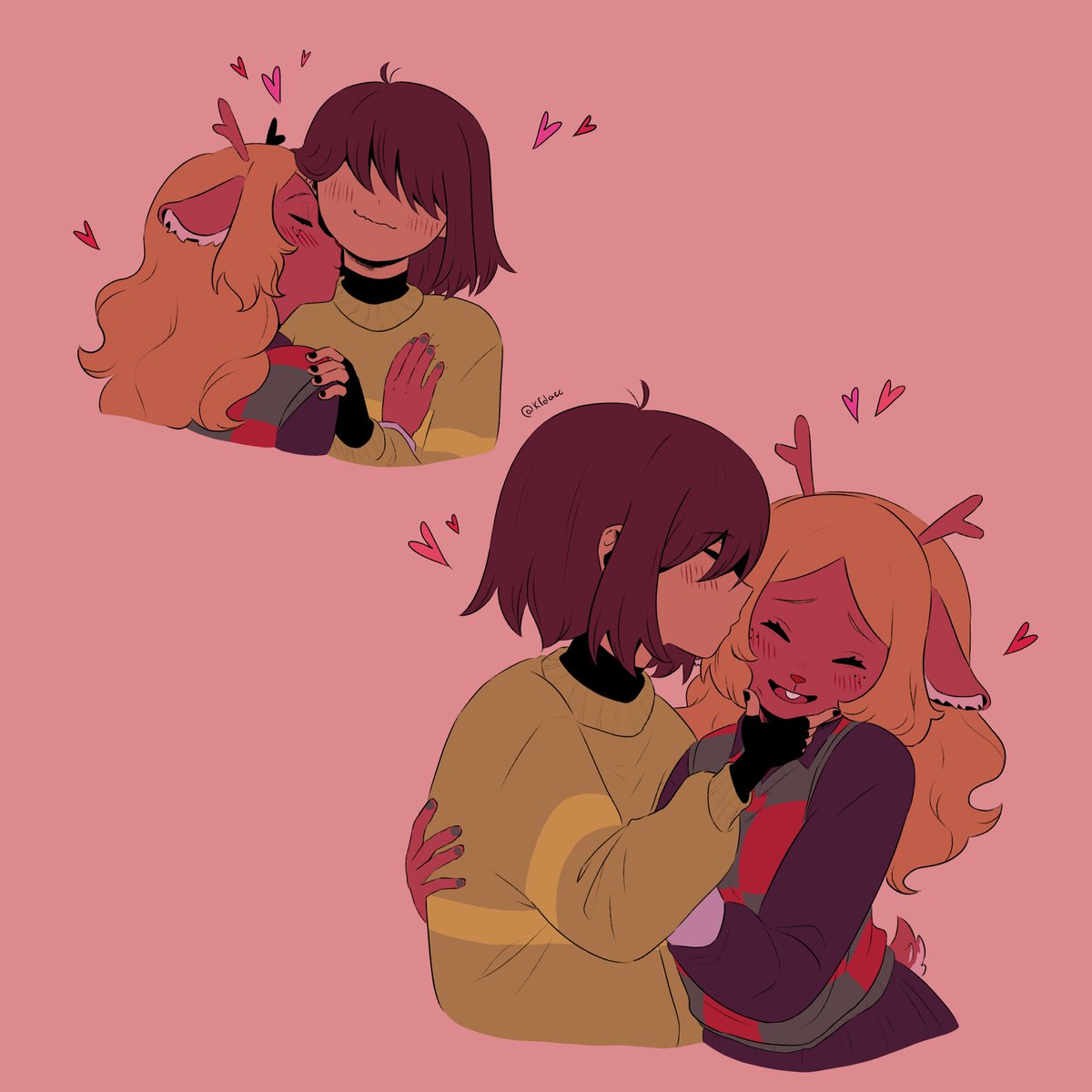 daccartsy's tweet photo. I'm still in love with this one 💕

#kriselle #deltarune https://t.co/50bWu5F4xs