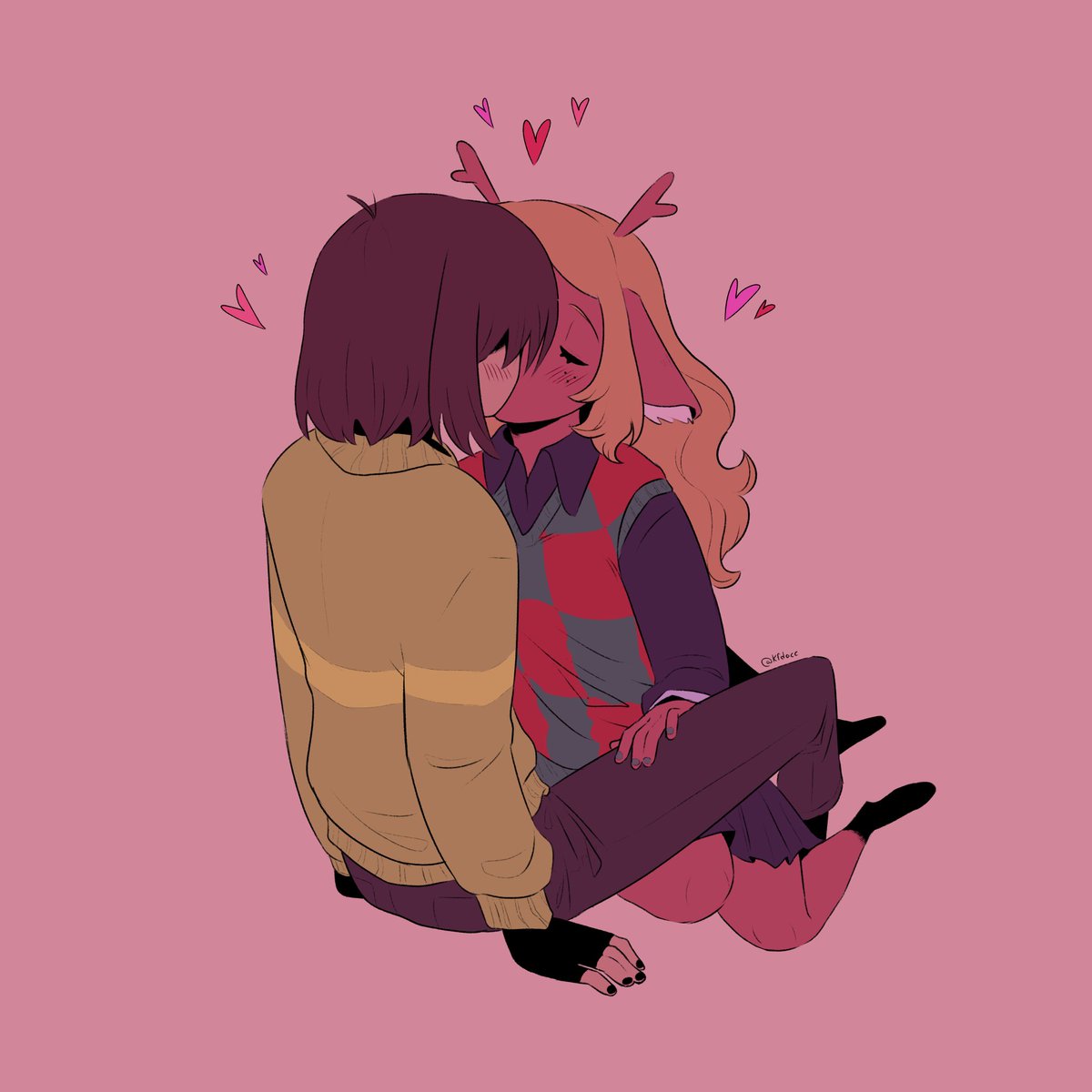 daccartsy's tweet photo. I'm still in love with this one 💕

#kriselle #deltarune https://t.co/50bWu5F4xs