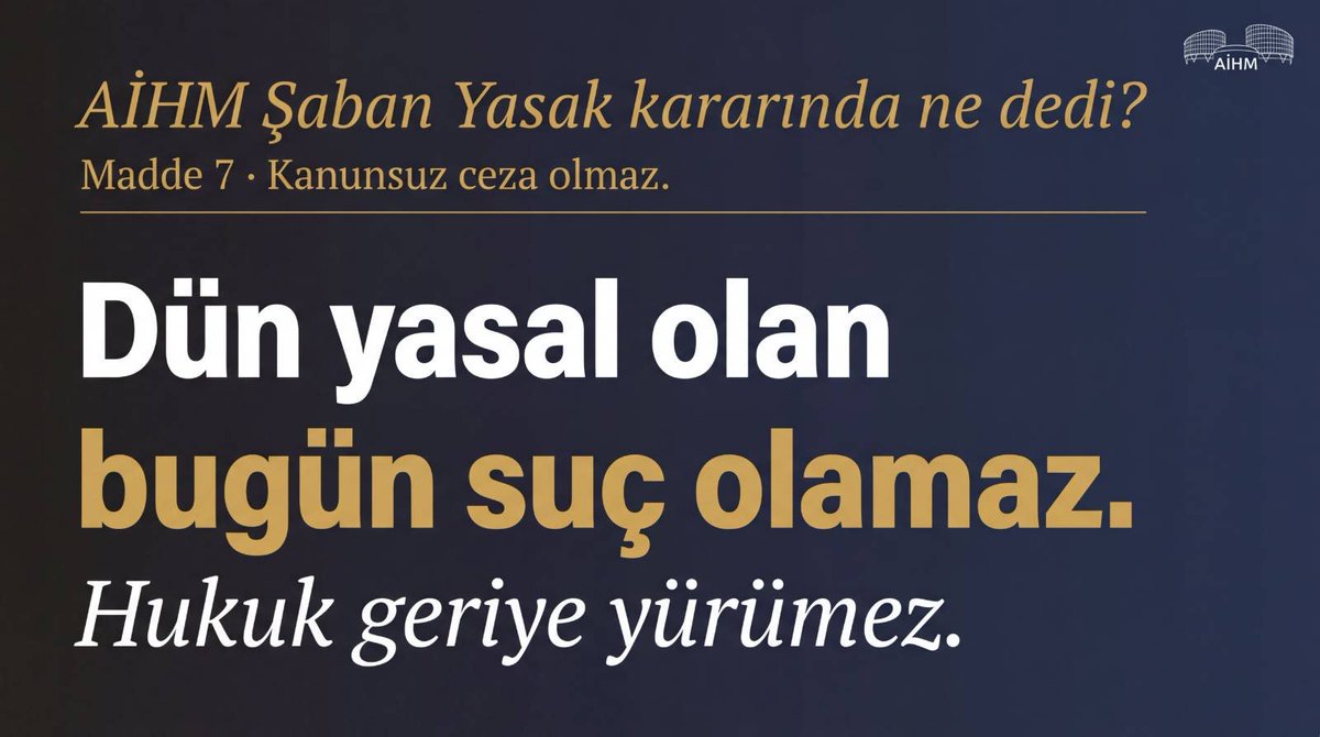 scream25silence's tweet photo. Dün yasal olan bugün suç olamaz.
Hukuk geriye yürümez.

AİHM DiyorKi https://t.co/xY1khkyzbF