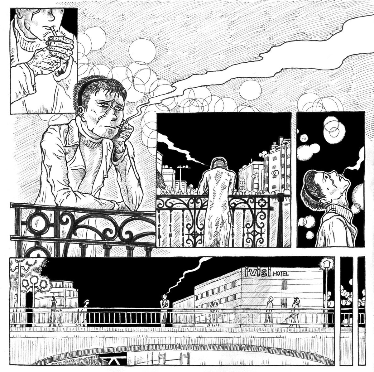 alexxdelarco's tweet photo. @Jennestudios Hago cómics.

Mi magnum opus va sobre sentimientos, filtrado por un adolescente del 99 y una lesbiana treintañera deprimida en un mundo donde todos tienen poderes y por eso dan igual.

Pronto sacaré su 1° capi en físico pero puede leerse entero online ❤️
https://t.co/dOesSXM9Qr https://t.co/S5B8lm9zHd