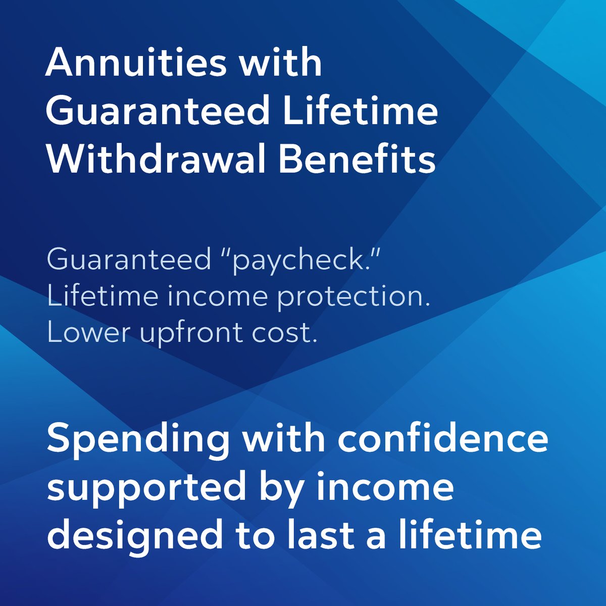 NAIFATexas's tweet photo. Athene's research with Michael Finke, Ph.D., examines 3 considerations when evaluating #annuities with guaranteed lifetime withdrawal benefits and bonds for #retirement income. 

https://t.co/8VOkIQG8ph https://t.co/OBG4tYzUiW