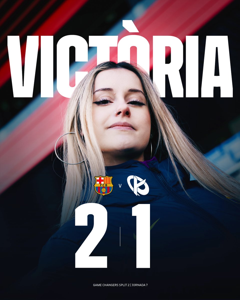 FCBeSports's tweet photo. VICTÒRIA I SEGUIM VIVES A LA LLUITA PELS PLAYOFFS ✨

#ForçaBarça 💙❤️ https://t.co/Ic5ruvzgZr