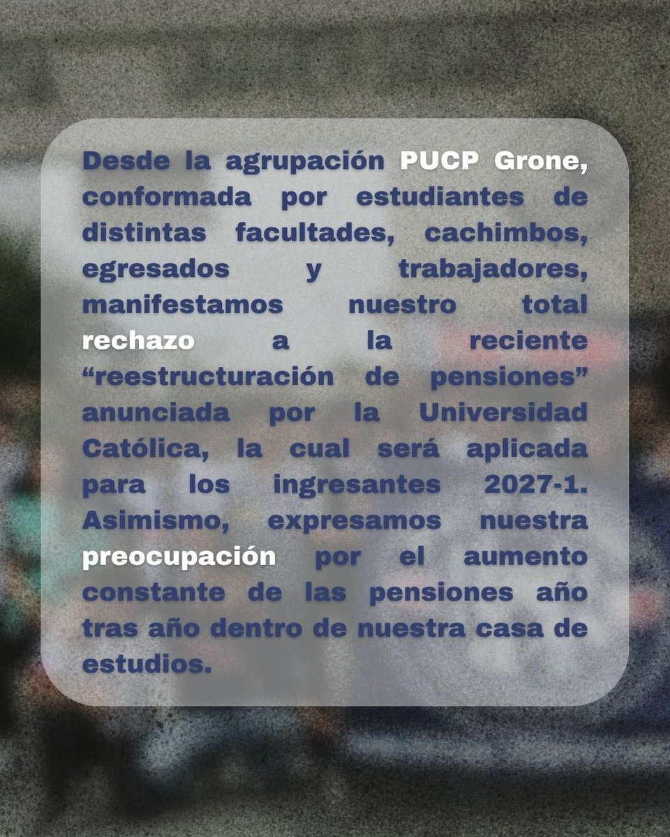 PUCP Grone tweet media
