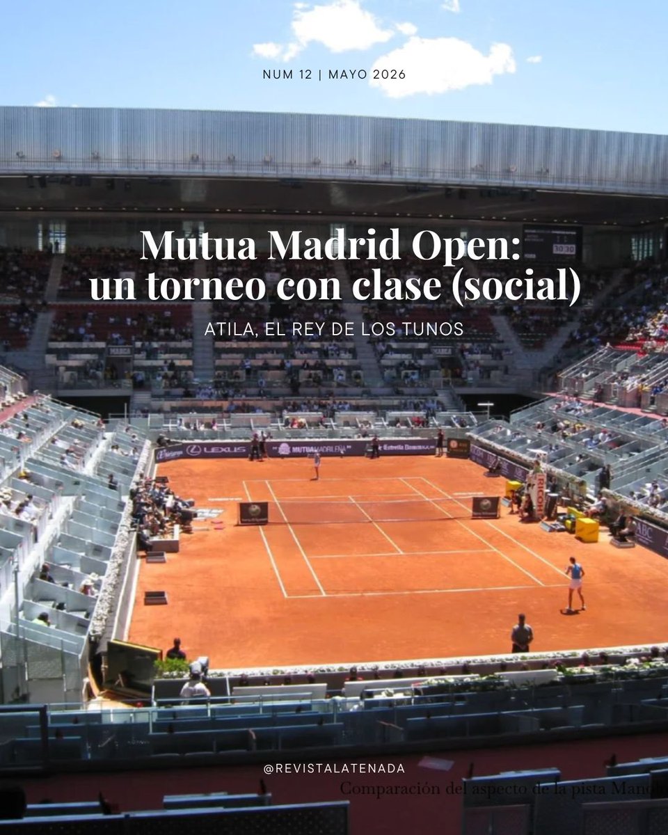 RevistaLaTenada's tweet photo. Ahora que ya han pasado algunos días y podemos reflexionar con claridad, os compartimos nuestra reflexión sobre el Mutua Madrid Open.

Con sus luces (algunas) y sus sombras (bastantes)

https://t.co/QaIErdYxpG https://t.co/Jea6tUl3SC