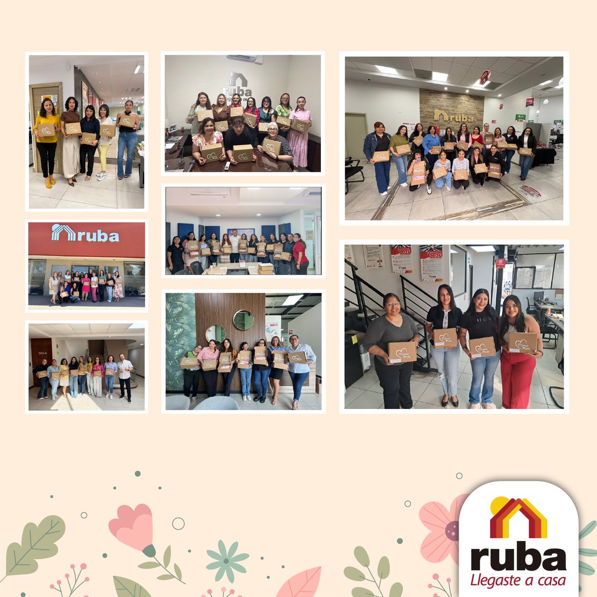 BolsaRuba's tweet photo. Así vivimos la celebración del Día de las Madres en Ruba. 💐
Como parte de este día tan especial, entregamos un obsequio a todas las Mamás Ruba en nuestras diferentes plazas a nivel nacional, como muestra de agradecimiento por el compromiso, esfuerzo y dedicación #LlegasteACasa🏡 https://t.co/GBphKq6j2Y