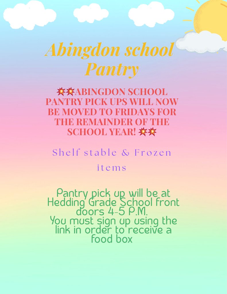 Dist276Atown's tweet photo. Click on the link for HGS  Pantry Pick Up form.  https://t.co/R4JmBazxji https://t.co/kjiRW8RFG7