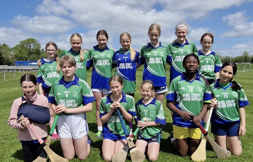 glynnns1's tweet photo. Well done to our @RackardLeague Girls Camogie Sevens team on advancing to the semi final. They won all their 3 games today. 🔵🟢
@Glynnbarntown2 https://t.co/4iMtcNY2E9