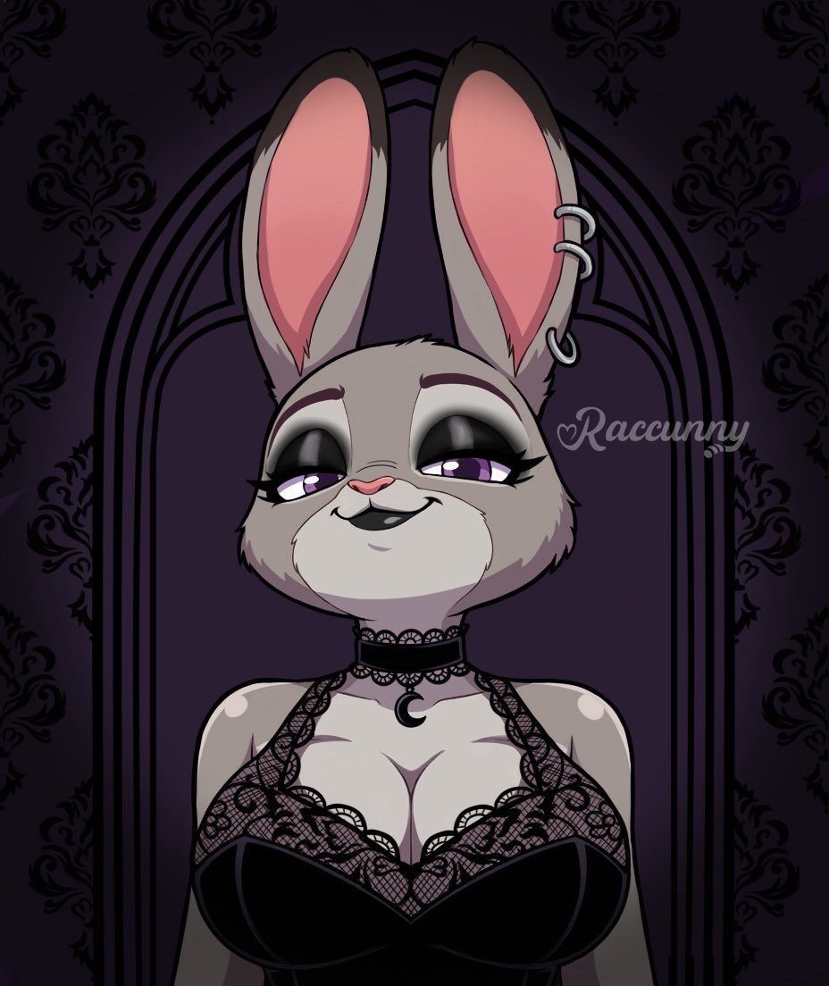 Raccunny_'s tweet photo. Goth Judy Hopps 🐰🖤
1 or 2?

#JudyHopps #Zootopia #FurryArt #Furry #GothArt https://t.co/TnFBMKbiIF