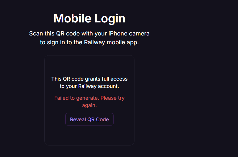 sserrot's tweet photo. @JustJake Exciting! Can't wait to test, right now i'm not able to generate the QR code for mobile login: https://t.co/pWYN6OyO1R