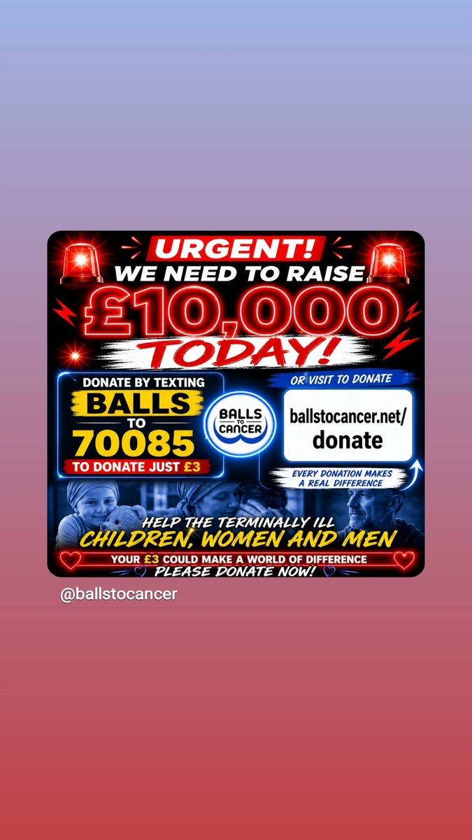Ballstocancer's tweet photo. We need your help. Every single penny counts PLEASE https://t.co/ZoUILksZ6G https://t.co/gnhiiQfbzr