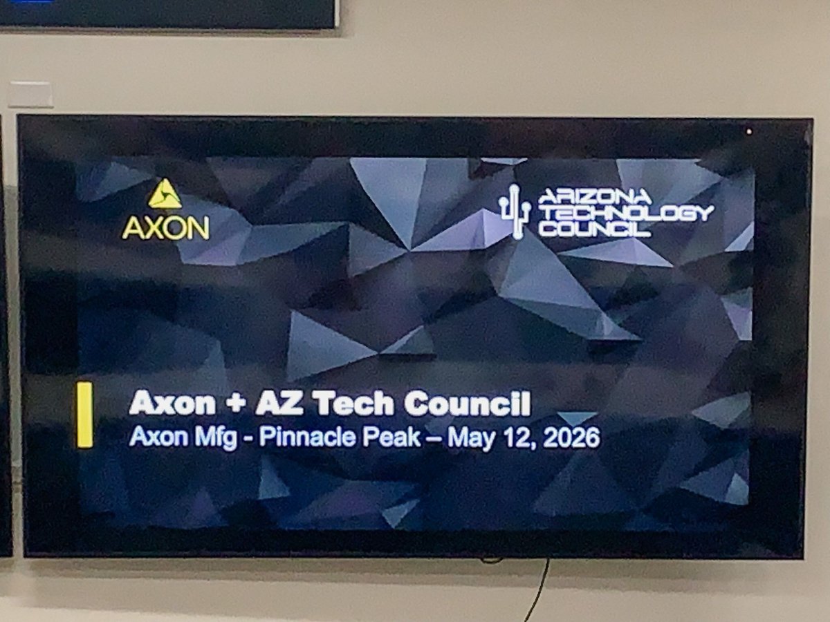 aztechcouncil's tweet photo. An incredible tour today with our Arizona Manufacturing Catalyst Committee at the @axon_enterprise manufacturing facility!

35 Council members got a firsthand look at the scale, technology &amp; innovation powering advanced manufacturing in AZ.

Learn more about AMCC: https://t.co/P5Ul3Chbrv https://t.co/SHpm8QnJeQ