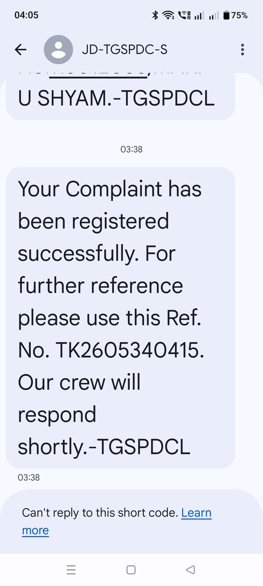 rohith2reddy's tweet photo. @tgspdcl 1912 not able to call. 
No power from last 1.5 hours. https://t.co/g4zRZlVHiH