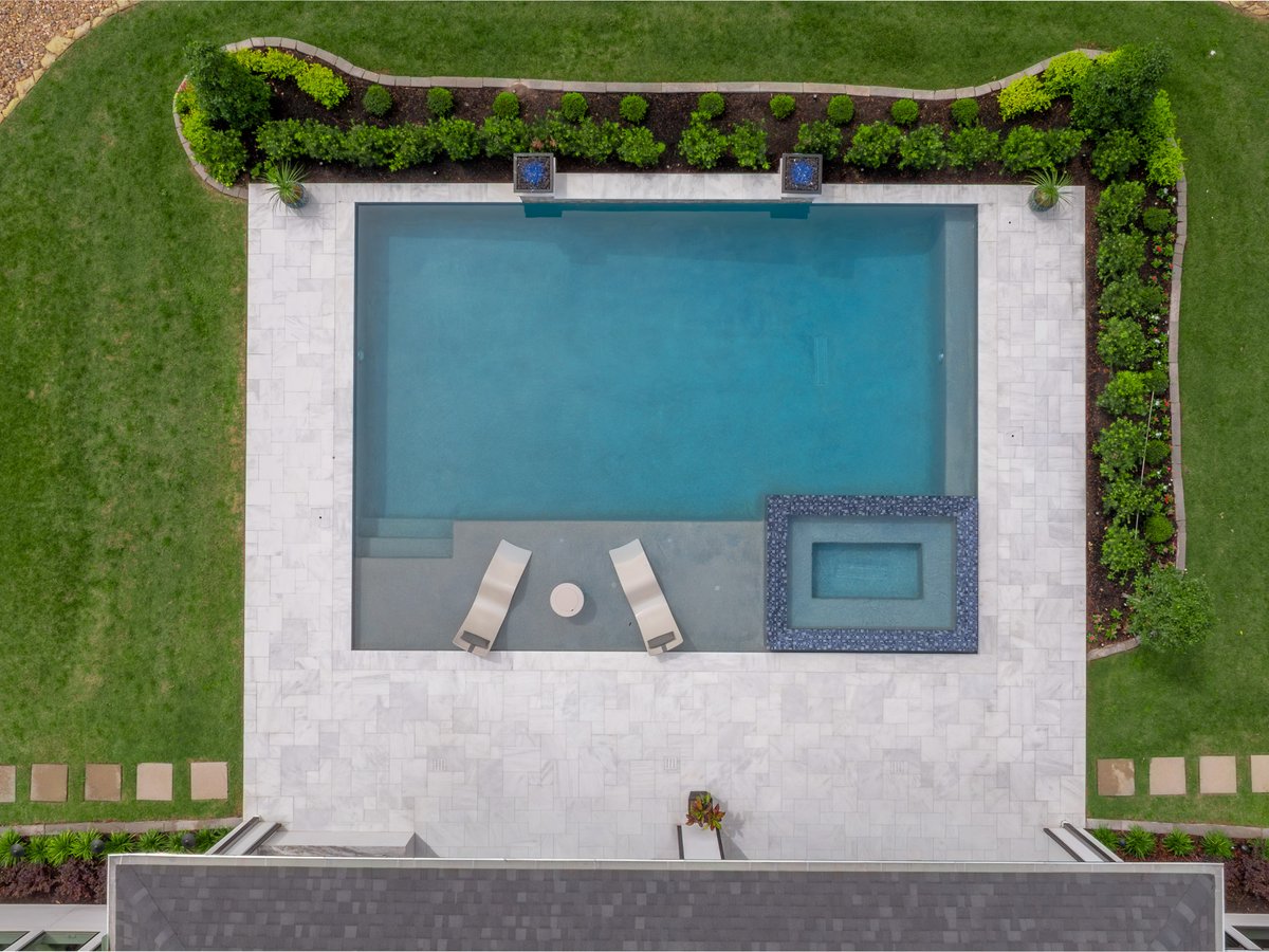 PlatinumPools's tweet photo. Rendering vs. reality: see how we took this custom design from a digital sketch to a finished oasis.
#BeforeAndAfter #DesignReality #PoolBuilder https://t.co/sCq6q4dyvn