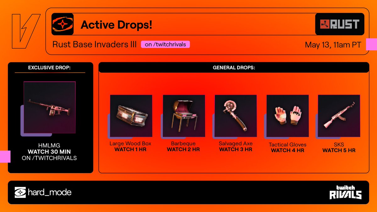 Basplate Rivals Watch. Loot. Earn. 👀 Keep your eyes on /TwitchRivals. The longer you ...