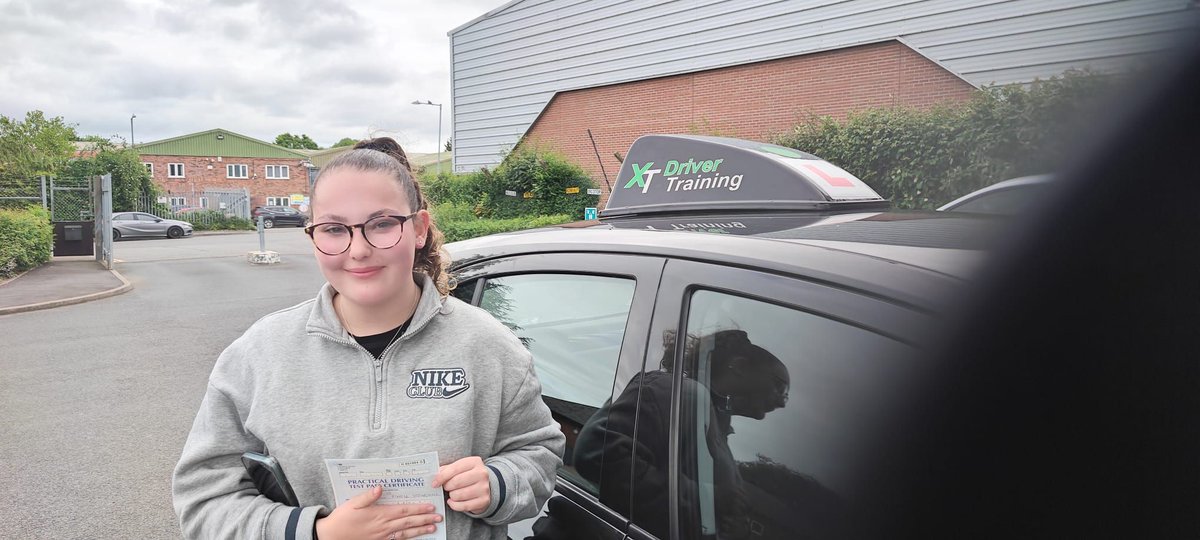 xtdriving's tweet photo. Congratulations to Kci who passed FIRST TIME on Monday in Worcester after 26hrs of instruction , 5dfs , and some private practice https://t.co/sEzn7cb0Ns