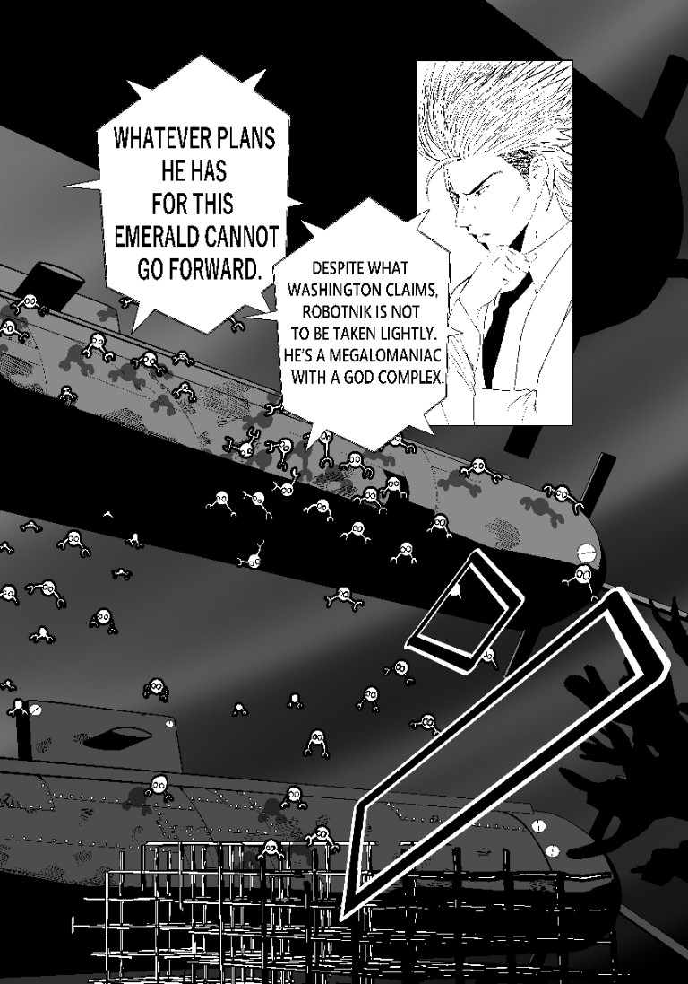 MrL707's tweet photo. ABSOLUTE ROUGE PG.7-8 Written by yours truly Illustrated by
@AyresArt
These two pages have text added, showing off Rouge encountering more of Robotnik's underwater forces, while being briefed by her G.U.N superior, Commander Darius #absolutesonic #rougethebat #sega #fancomic https://t.co/MJtiD6szJo