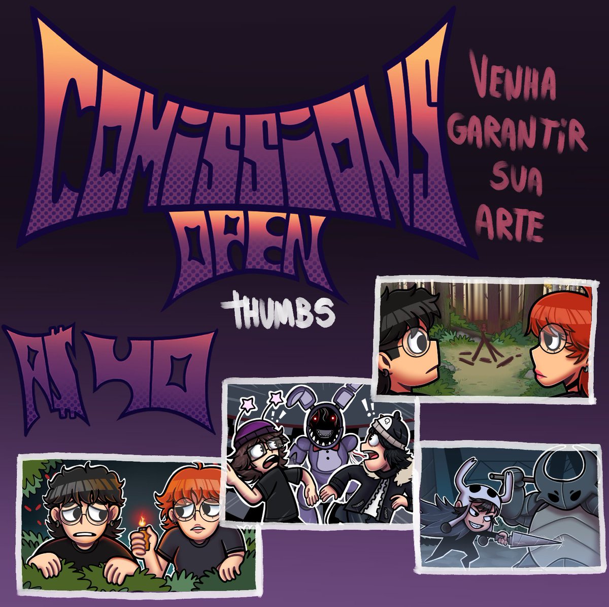 JPTOONS61's tweet photo. THUMBNAIL ILUSTRADA POR 40 REAIS 
Venha garantir a sua, chama dm qualquer duvida https://t.co/V9mD6fwqdt