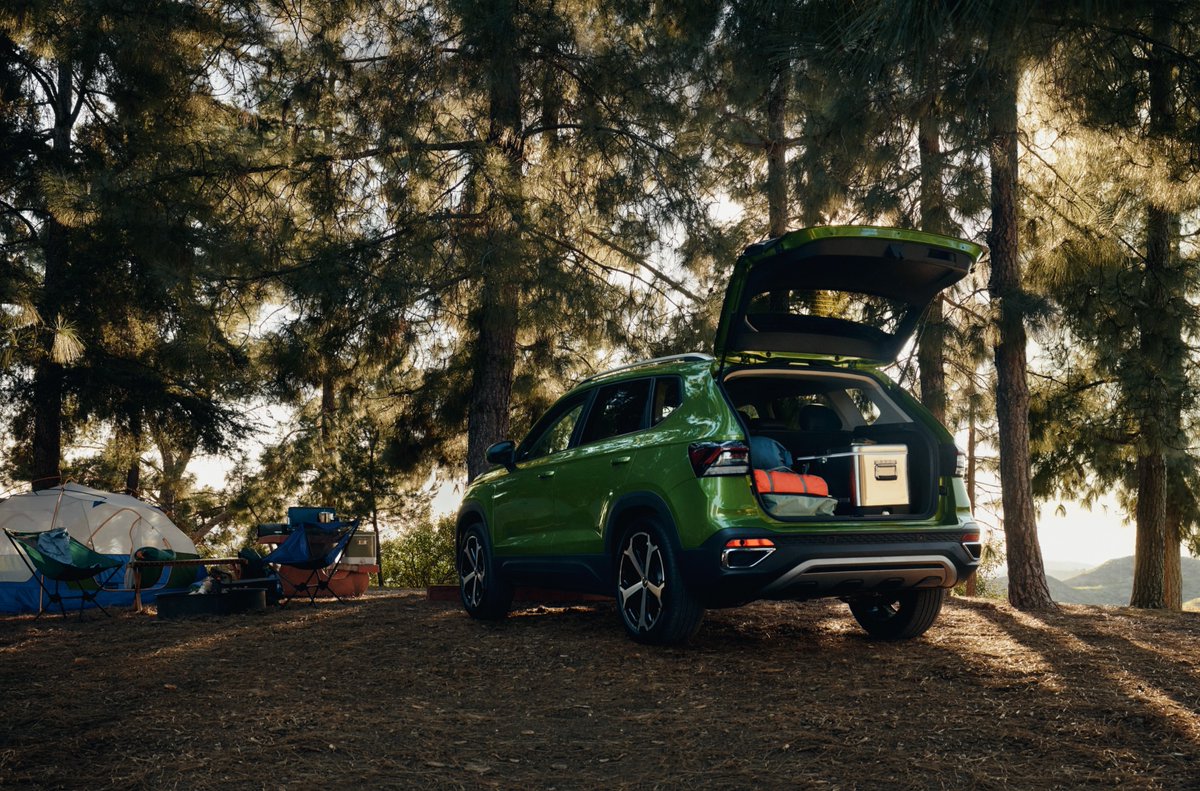 CarterVW's tweet photo. Adventure is calling this summer ☀️🏕️

The Volkswagen Taos is the perfect SUV for all your PNW adventures. With versatile space, comfort, and capability, the Taos is ready for wherever summer takes you 🌲🚙

Make this your summer to explore more! https://t.co/5nW15hpmcS