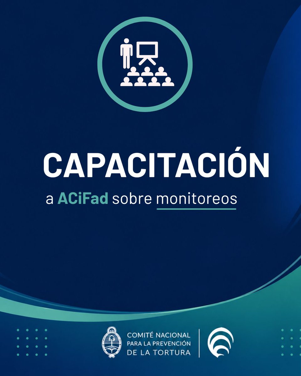 CNPTArgentina's tweet photo. El @CNPTArgentina brindó una capacitación sobre monitoreo en establecimientos de encierro a integrantes de la Asociación de Familias de Detenidos (ACiFaD), organización recientemente inscripta en el Registro de Organizaciones del CNPT. @ACIFaDArg

Durante la jornada se trabajó sobre criterios comunes para las inspecciones a lugares de detención, incluyendo herramientas metodológicas, ejes para la realización de entrevistas y estrategias de seguimiento posterior a las visitas.

Estos espacios de intercambio tienen como objetivo fortalecer la articulación entre los distintos actores del Sistema Nacional de Prevención de la Tortura, promoviendo estándares comunes para las tareas de monitoreo que desarrollan las organizaciones no gubernamentales.

El Registro fue creado en cumplimiento de la Ley N° 26.827,  que reconoce la facultad de las Organizaciones No Gubernamentales para realizar visitas de inspección a los lugares de detención.

ACiFaD fue fundada por Andrea Casamento en 2008 y es un colectivo de familiares de detenidos y profesionales que trabaja desde una perspectiva de derechos humanos. Entre sus principales líneas de trabajo se encuentran el acompañamiento y asesoramiento a familiares de personas privadas de la libertad, la asistencia en procesos de denuncia y defensa de derechos vulnerados, el trabajo territorial pos-encierro y la elaboración de informes e investigaciones sobre el impacto del encierro. Además, el CNPT y la organización mantienen un convenio de cooperación institucional orientado al fortalecimiento de acciones conjuntas.

Por parte del CNPT participaron la comisionada Natalia Gabellini e integrantes de las áreas de Visitas de Inspección y de Mecanismos Locales.