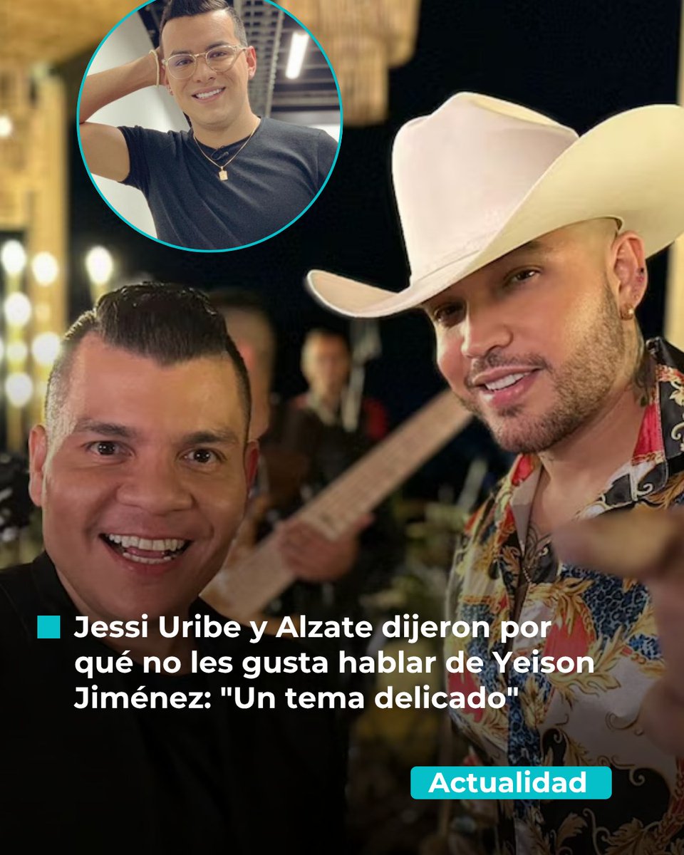 CaracolTV's tweet photo. 😔 https://t.co/FhzzjBKSSk

💥 #JessiUribe y #Alzate se sinceraron sobre lo difícil que ha sido enfrentar la partida de #YeisonJiménez 🎤 ambos admitieron que todavía les cuesta tocar el tema por todo lo que representa emocionalmente. https://t.co/0AbHjBlvfP