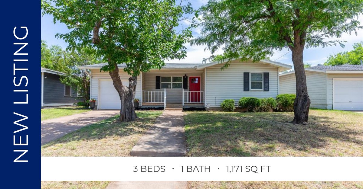 RealtorCeleste's tweet photo. 📍 New Listing 📍 Take a look at this fantastic new property that just hit the market located at 1941 Woodard Street in Abilene. Reach out here or at (808) 230-4067 for more information!

Listed by Randall Whiten

The Borges Group... https://t.co/Q3ZSKLXklY https://t.co/5Su2XrjE2K