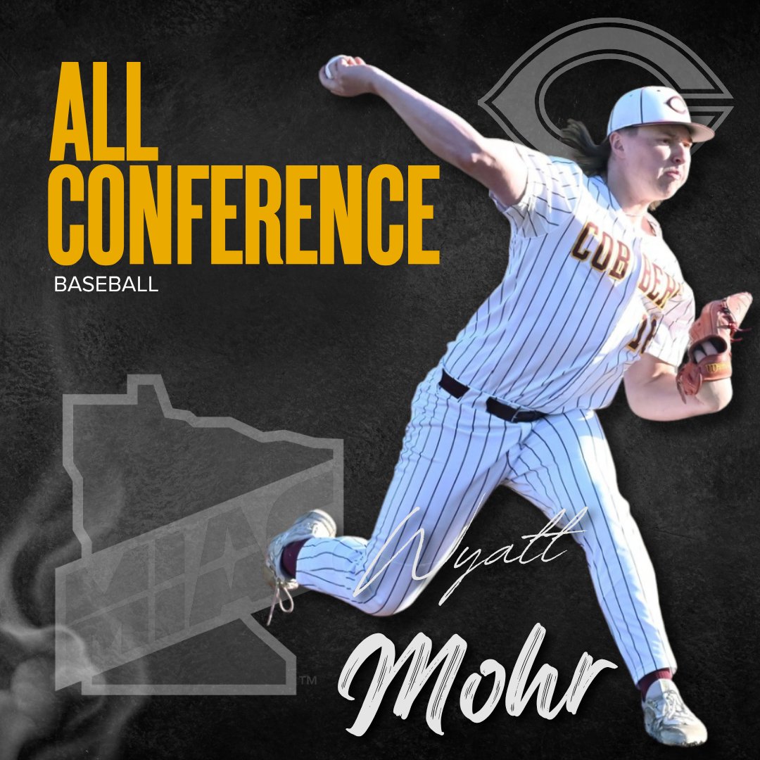 CobberSID's tweet photo. CORNGRATS to Wyatt Mohr and Grant Anderson on being named to the 2026 MIAC Baseball All-Conference Team! Mohr was named to the All-Conference Team, while Anderson received Honorable Mention honors! #RollCobbs 🌽 https://t.co/jIoUVVmPl2