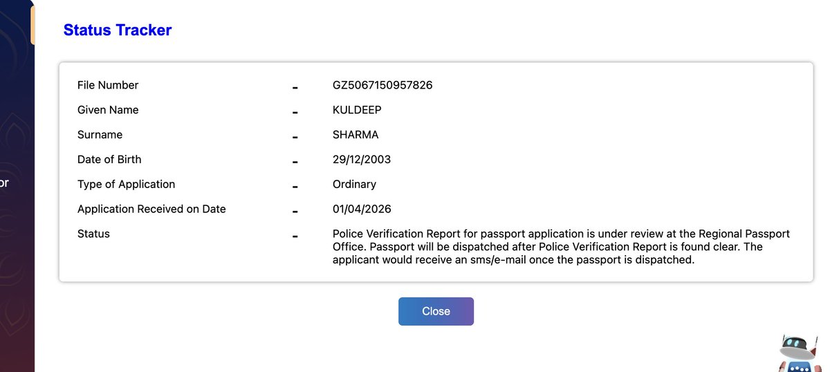 Rohit16418722's tweet photo. Dear Authorities,
My passport application (File No: GZ5067150957826) has been under review for a long time even after police verification clearance. 
@passportsevamea @rpoghaziabad https://t.co/qd3AkPAc1U