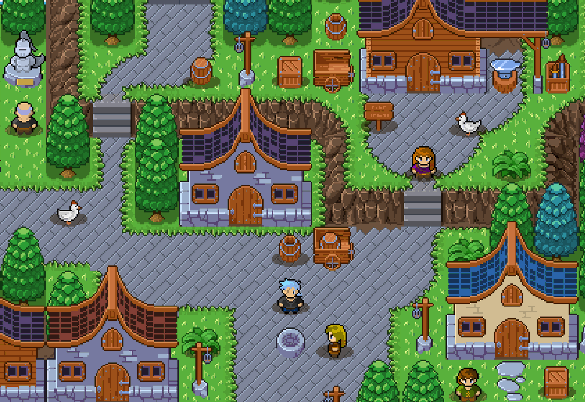 Medieval village ⚔️ (32x32 Tileset):
#Pixelart