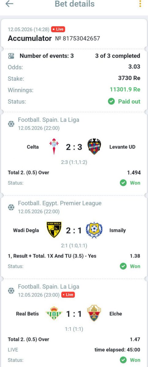 3+ daily football odds tweet media